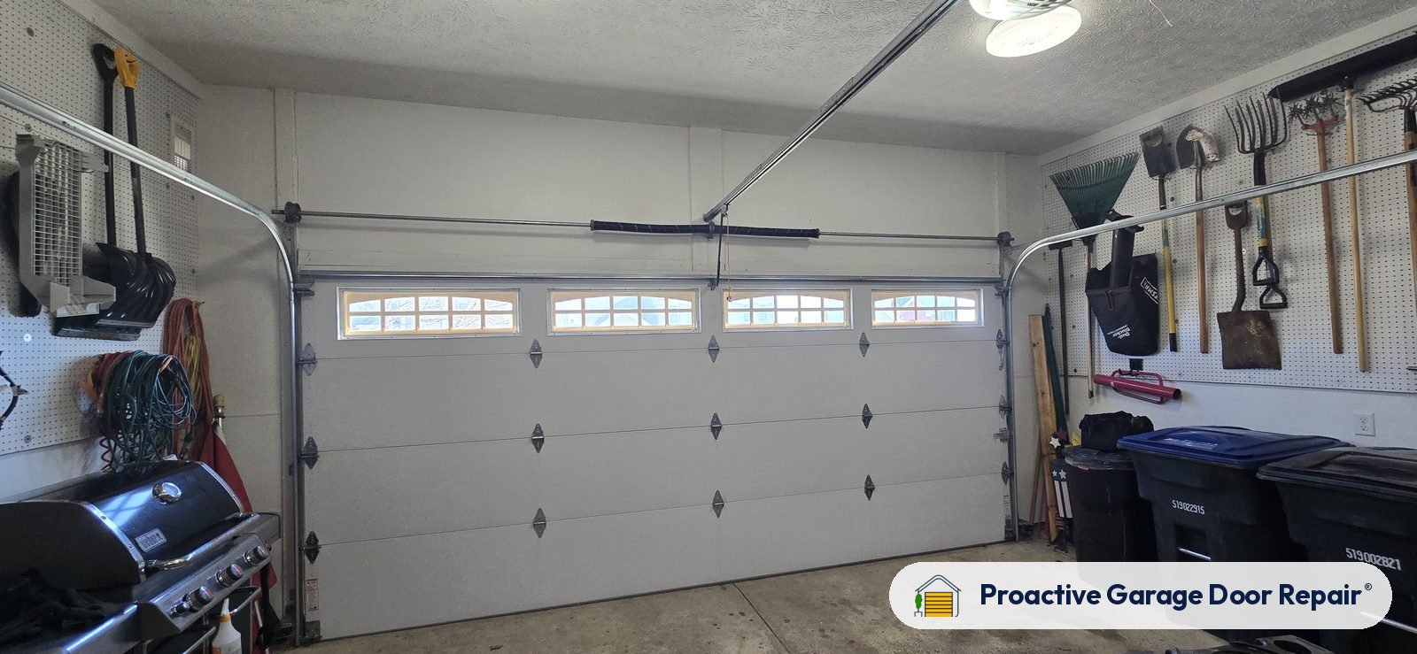 Inside view of a garage door after a Proactive Garage Door Repair visit, photo 2