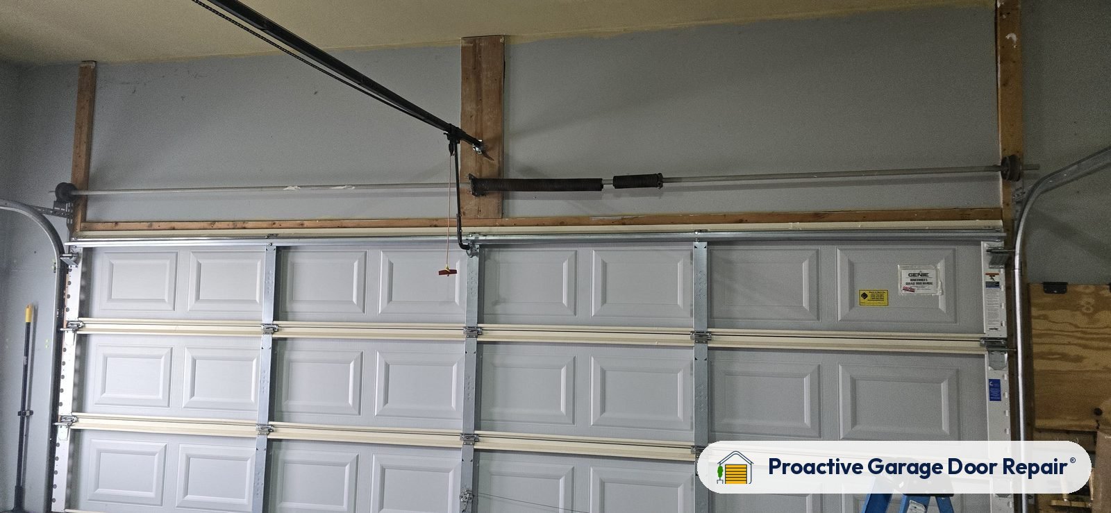 Inside view of a garage door after a Proactive Garage Door Repair visit, photo 2