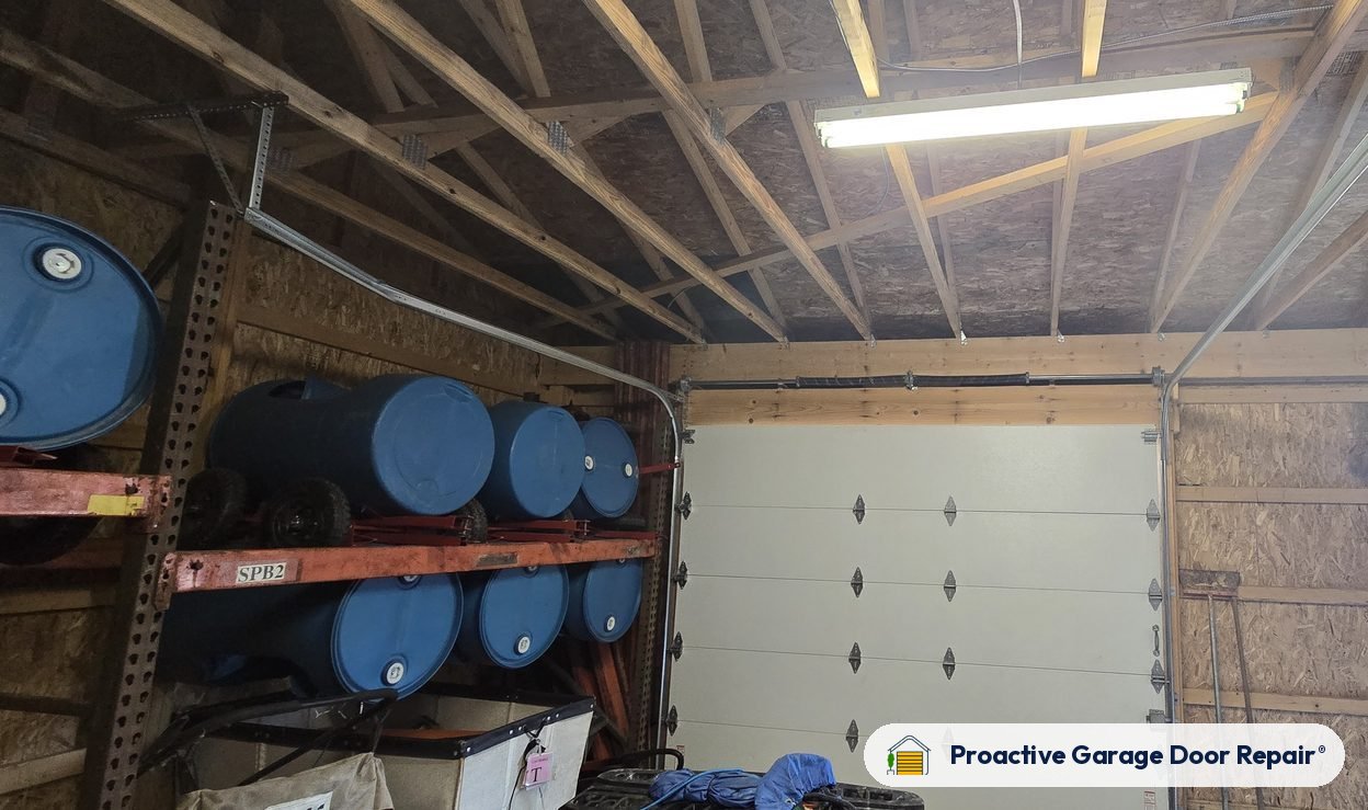Inside view of a garage door after a Proactive Garage Door Repair visit, photo 2