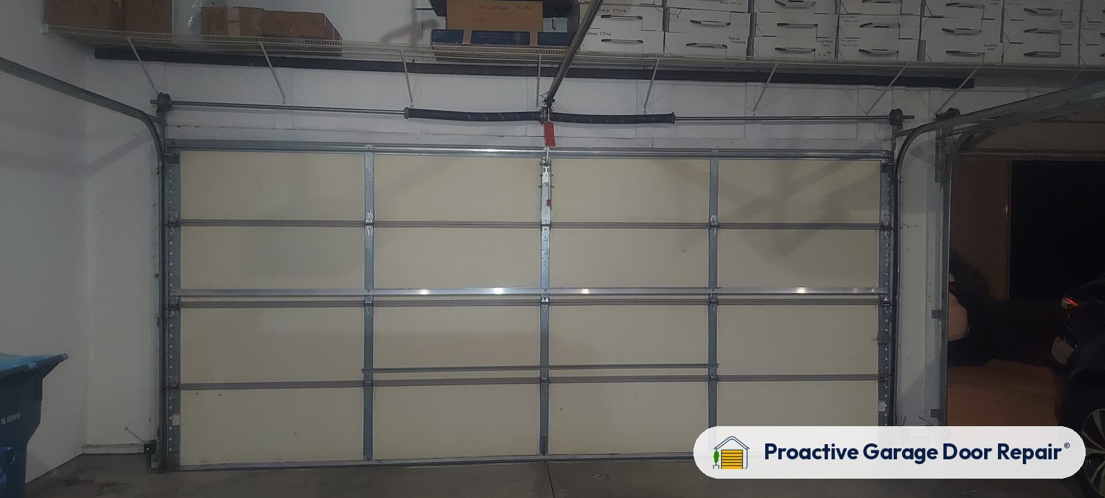 Inside view of a garage door after a Proactive Garage Door Repair visit, photo 2