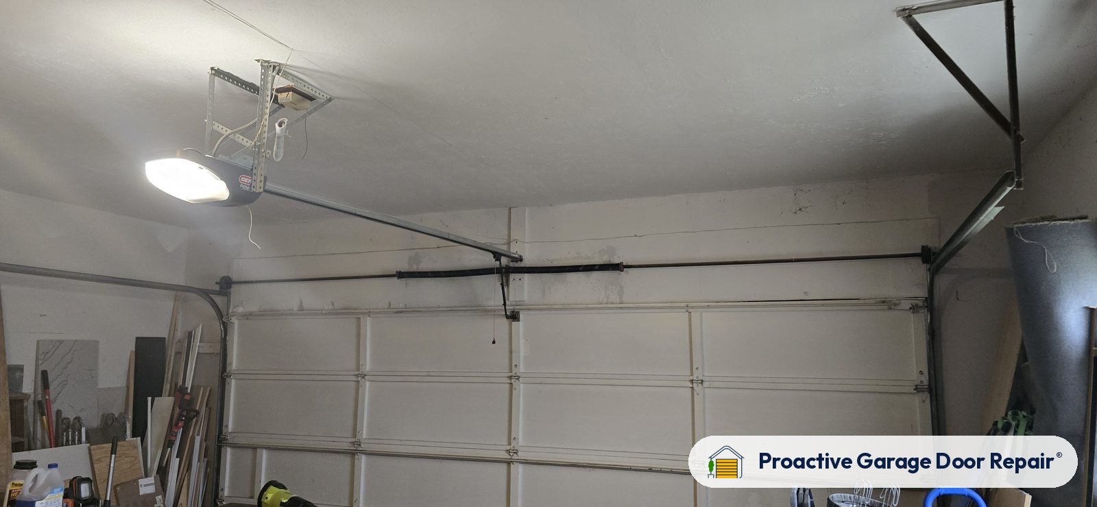 Inside view of a garage door after a Proactive Garage Door Repair visit, photo 2