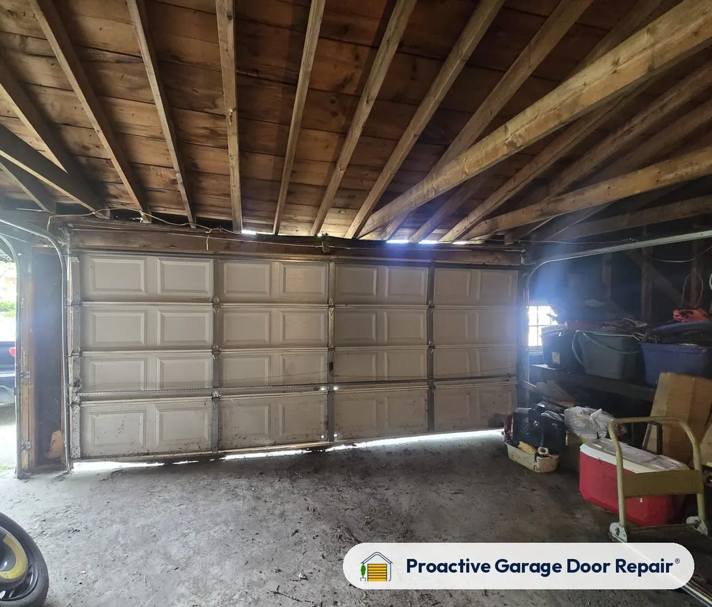 Inside view of a garage door after a Proactive Garage Door Repair visit, photo 2