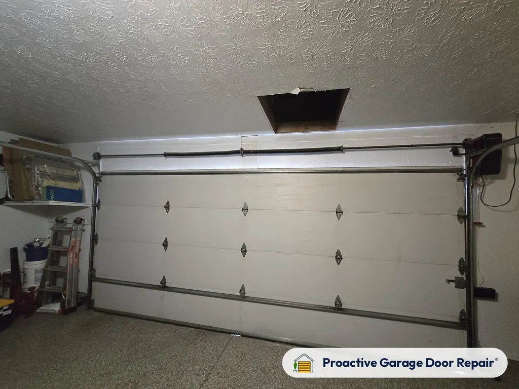 Inside view of a garage door after a Proactive Garage Door Repair visit, photo 2