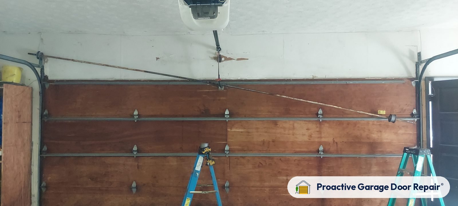Inside view of a garage door after a Proactive Garage Door Repair visit, photo 2