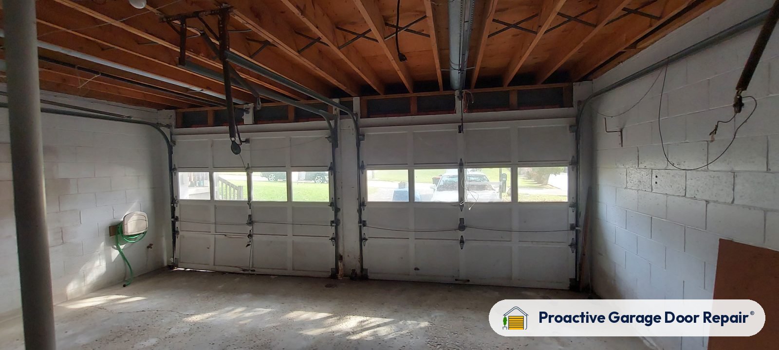 Inside view of a garage door after a Proactive Garage Door Repair visit, photo 2