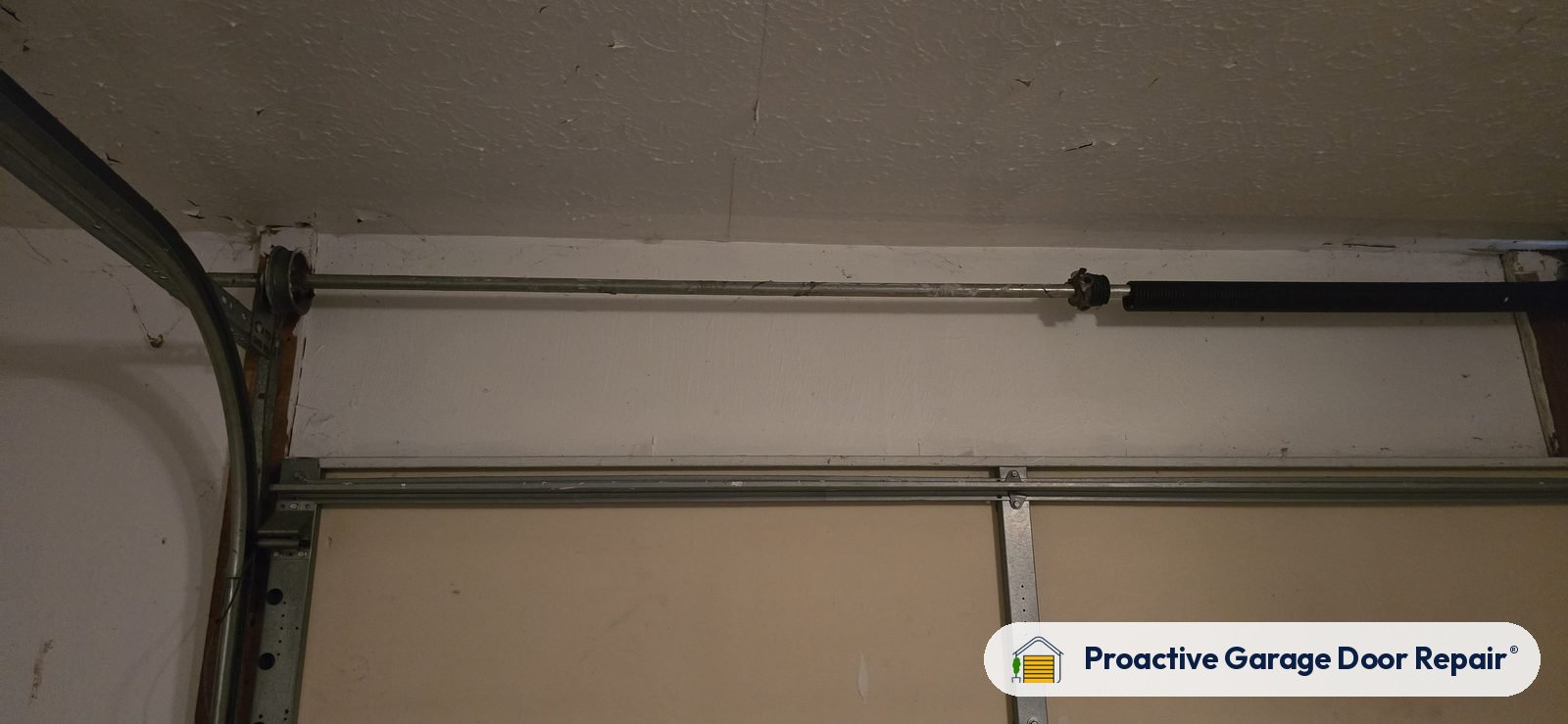 Inside view of a garage door after a Proactive Garage Door Repair visit, photo 2