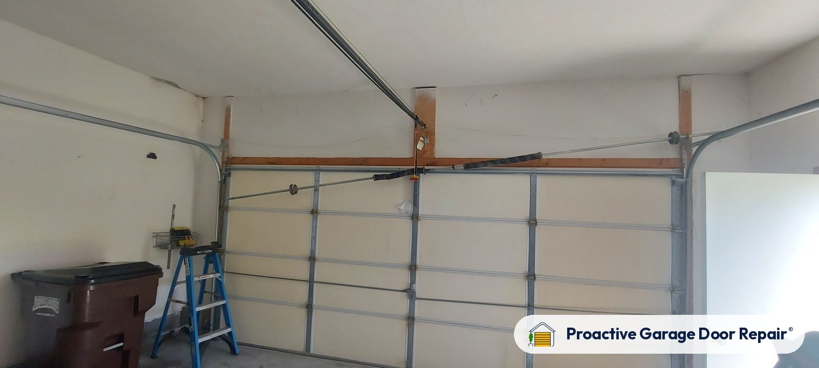 Inside view of a garage door after a Proactive Garage Door Repair visit, photo 2