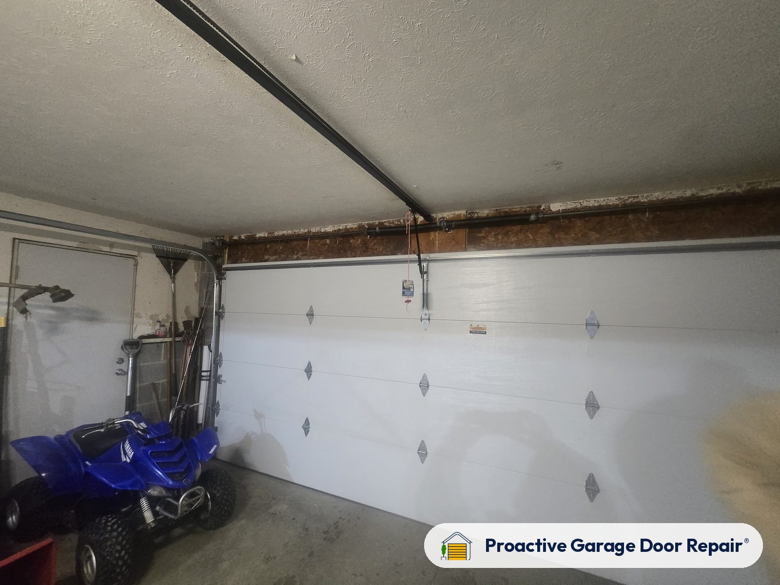 Inside view of a garage door after a Proactive Garage Door Repair visit, photo 3