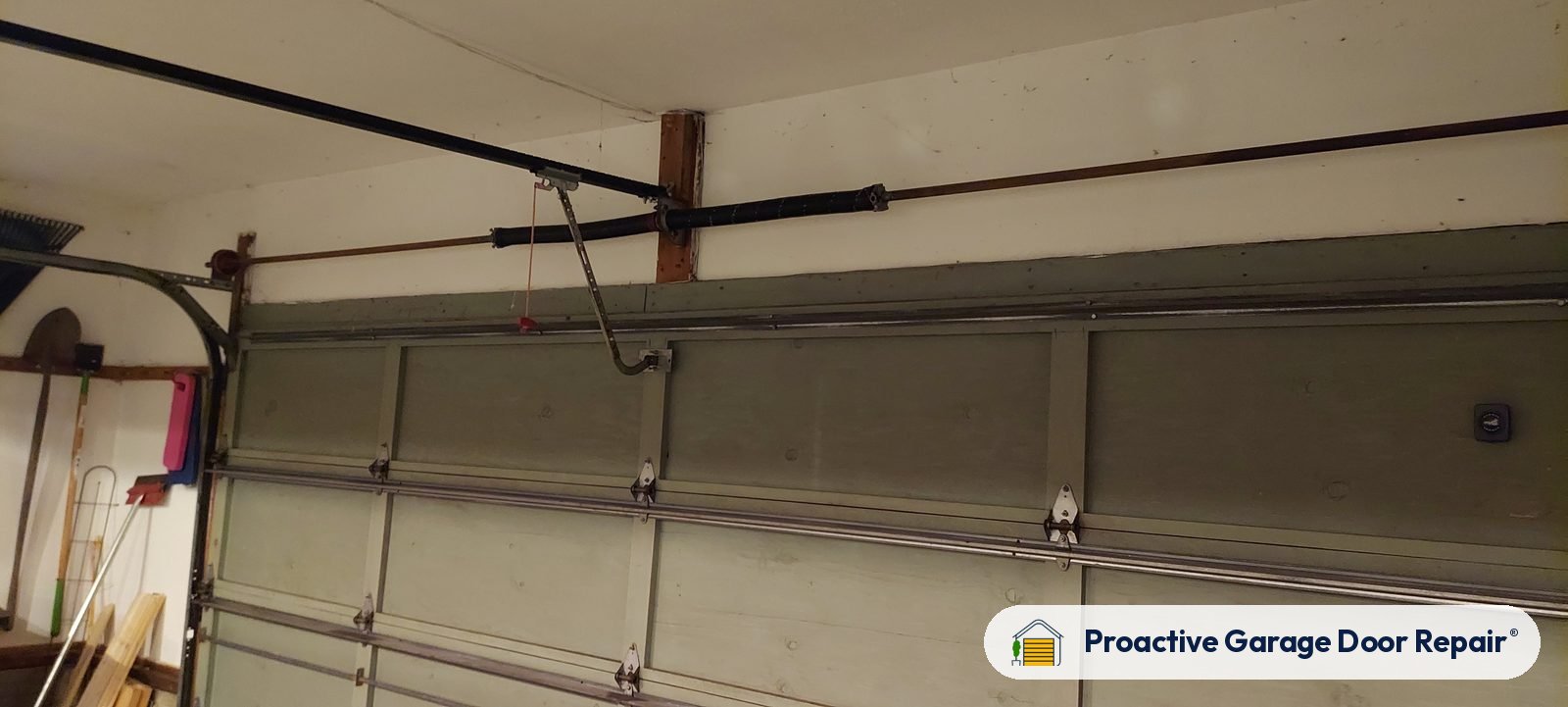 Inside view of a garage door after a Proactive Garage Door Repair visit, photo 3