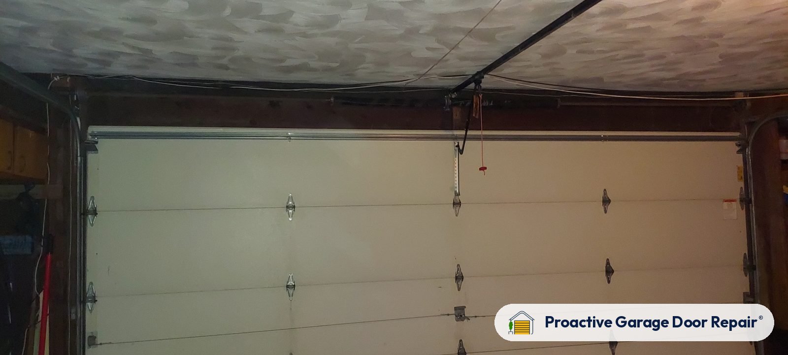 Inside view of a garage door after a Proactive Garage Door Repair visit
