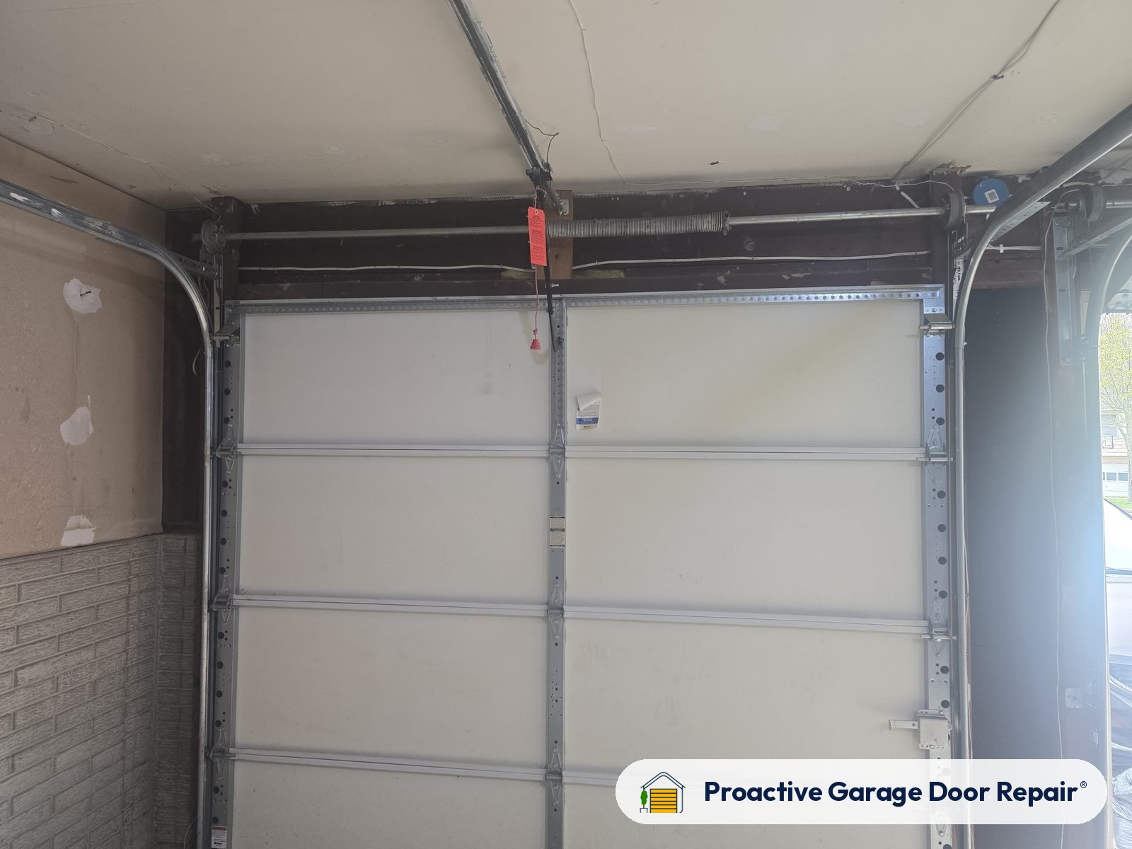 Inside view of a garage door after a Proactive Garage Door Repair visit, photo 2