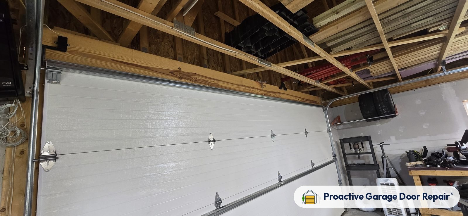 Inside view of a garage door after a Proactive Garage Door Repair visit, photo 3