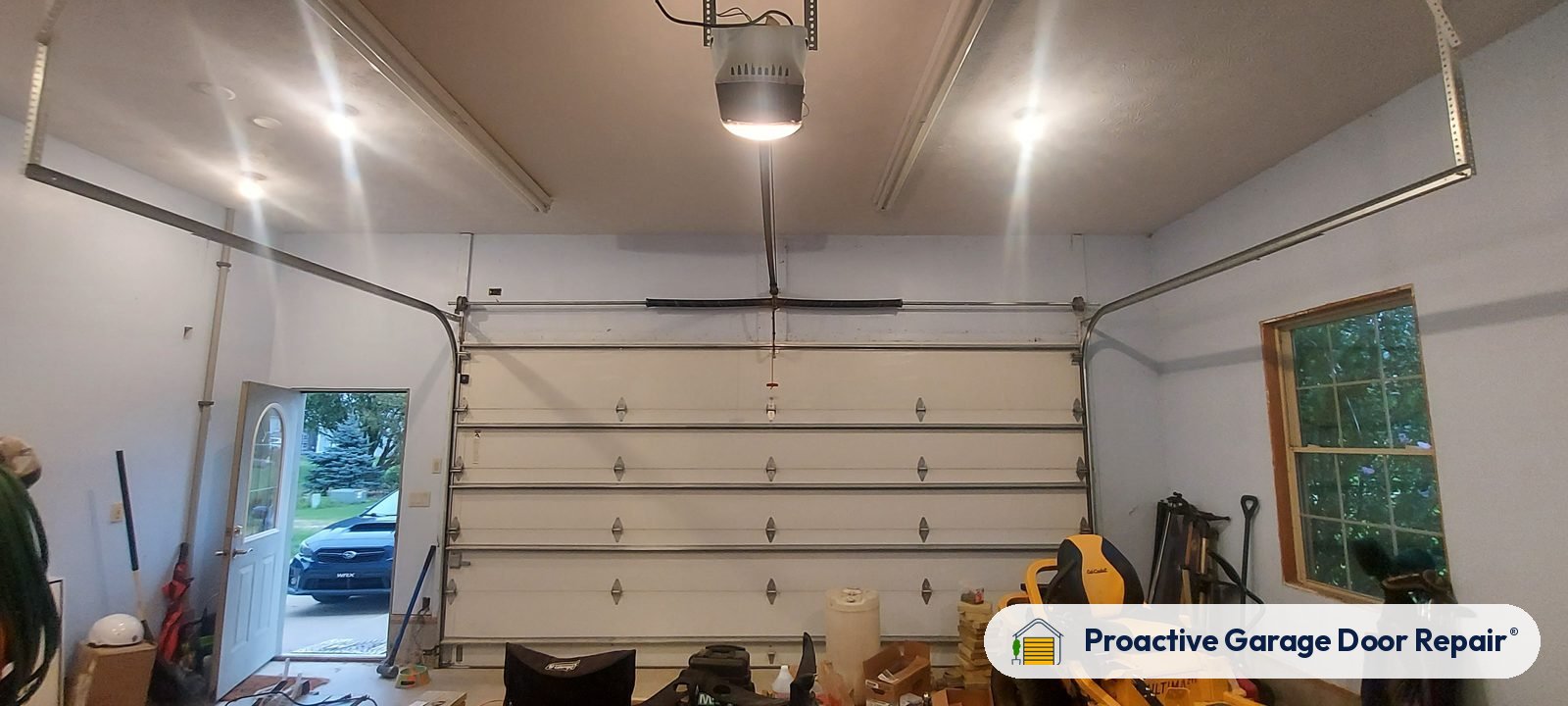 Inside view of a garage door after a Proactive Garage Door Repair visit, photo 3