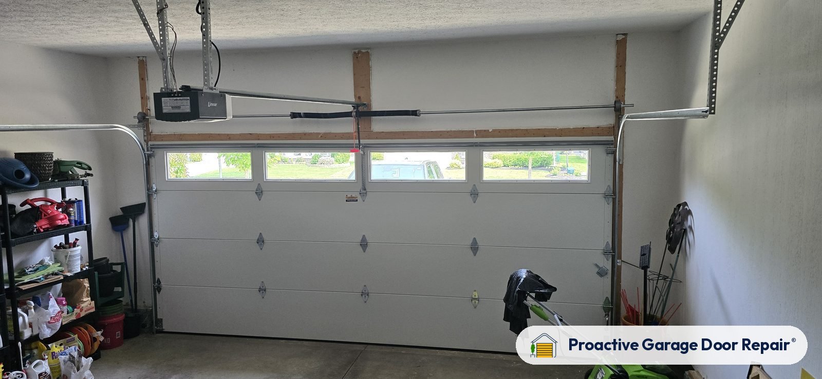 Inside view of a garage door after a Proactive Garage Door Repair visit, photo 2
