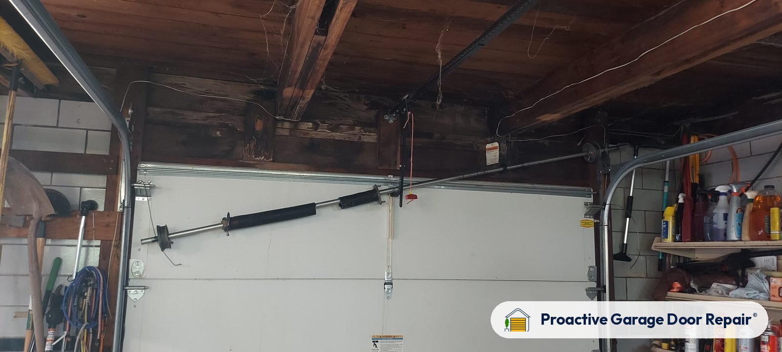 Garage door spring repair by Proactive Garage Door Repair