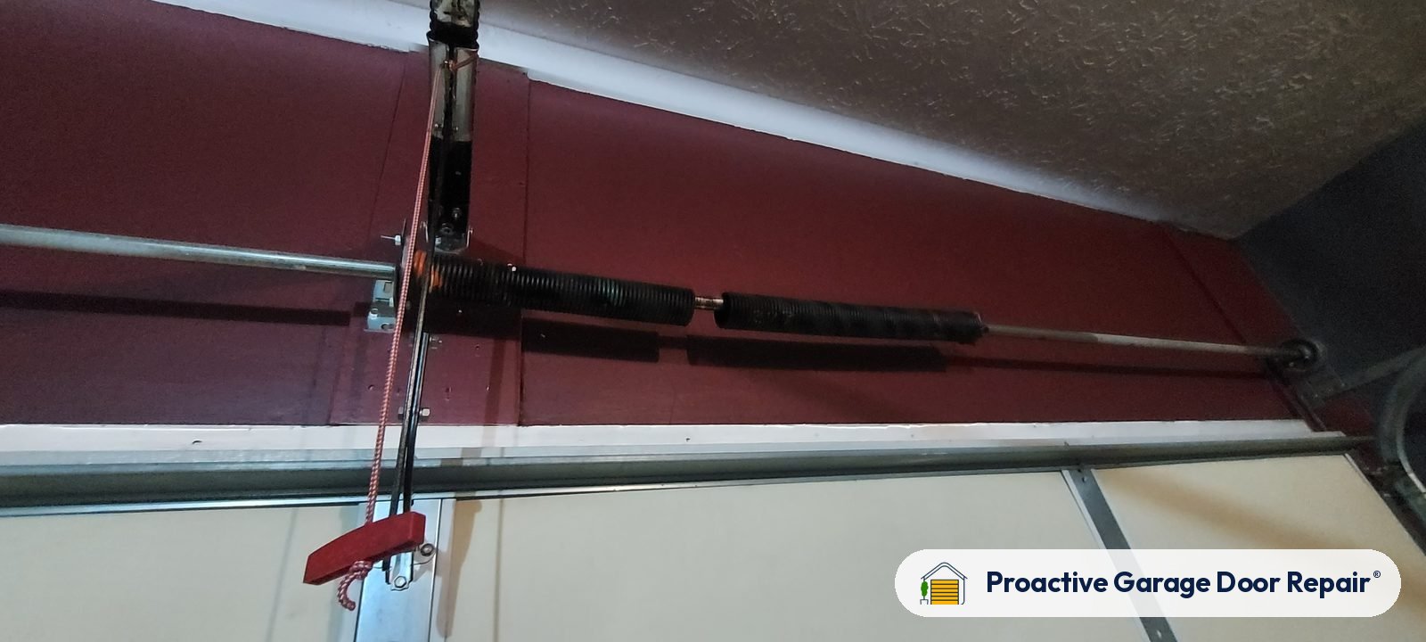 Garage door spring repair by Proactive Garage Door Repair