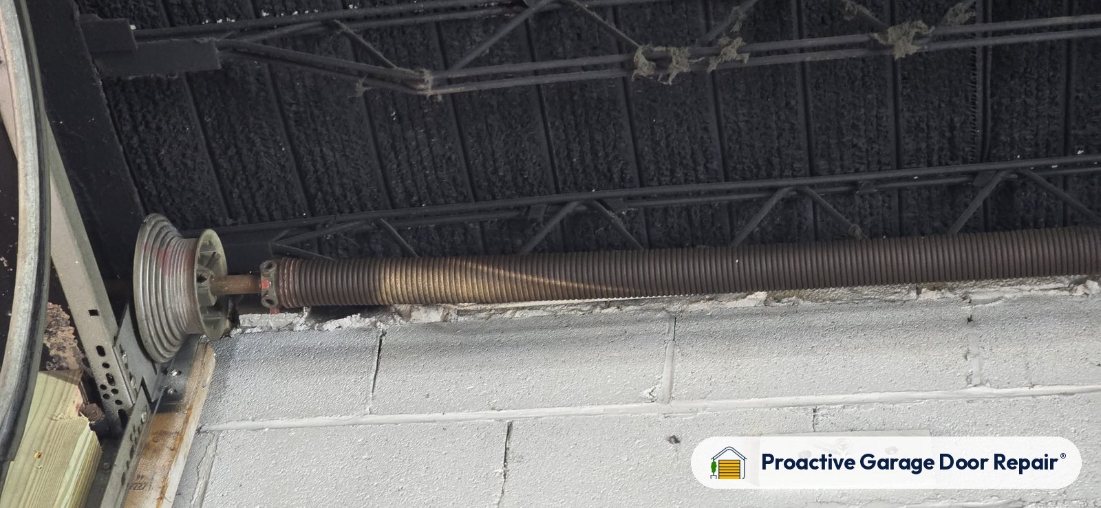Garage door spring repair by Proactive Garage Door Repair in Brooklyn, Ohio