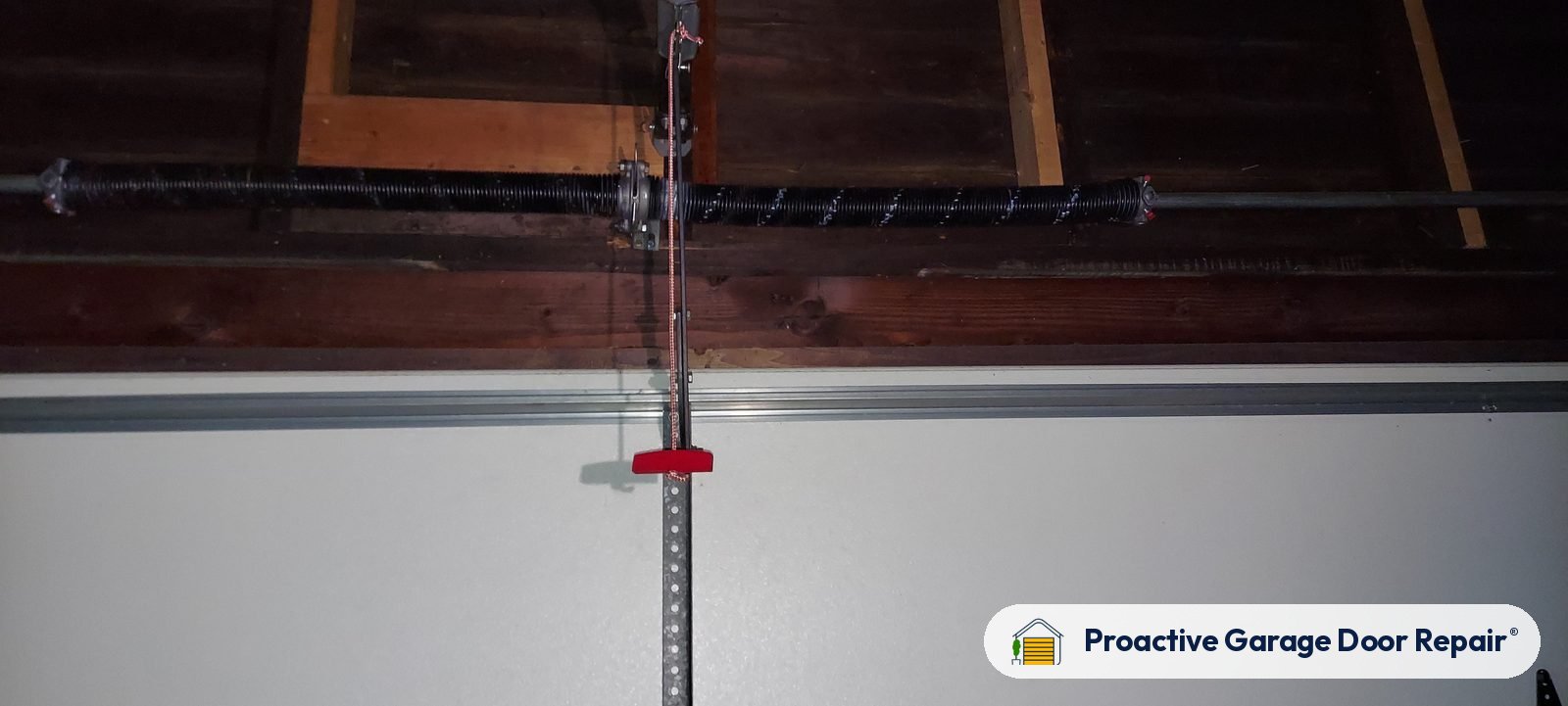 Garage door spring repair by Proactive Garage Door Repair in Coventry Township, Ohio