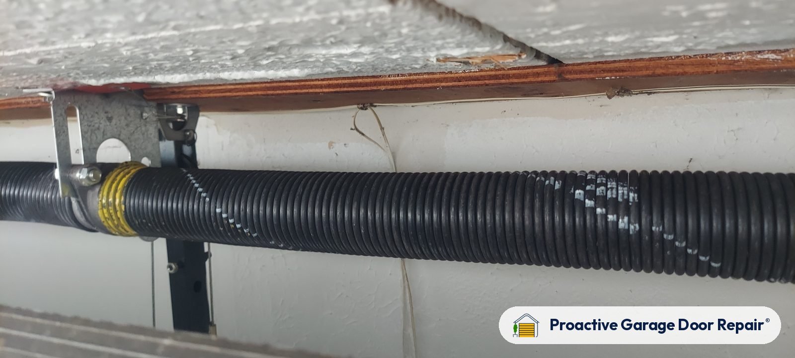 Garage door spring replacement job by Proactive Garage Door Repair