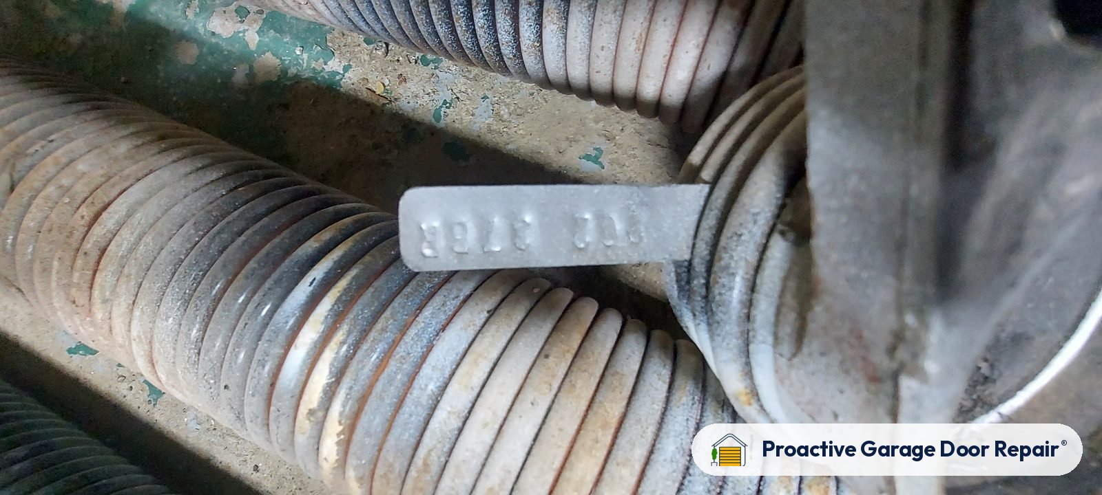 Garage door springs replaced and adjusted by Proactive Garage Door Repair
