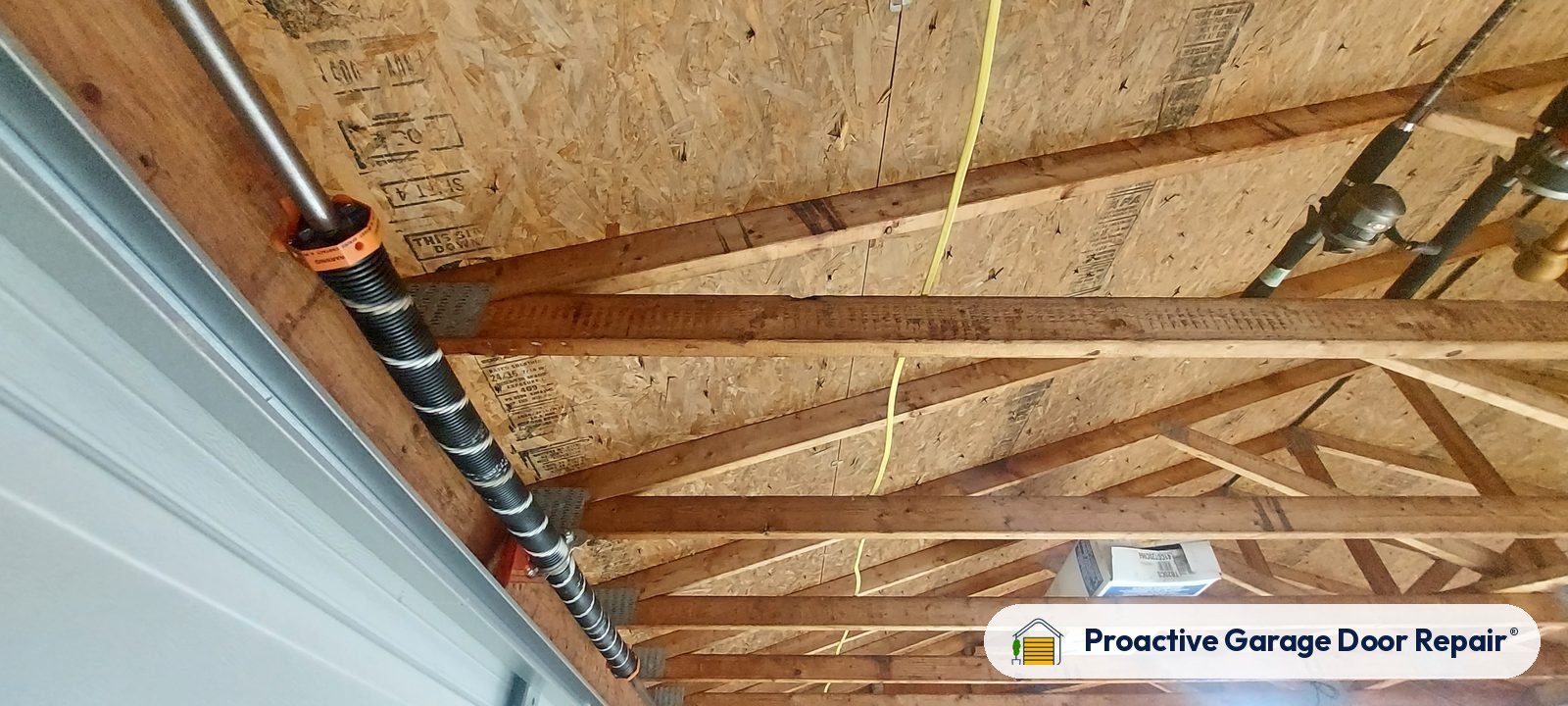 Garage door springs replaced and adjusted by Proactive Garage Door Repair