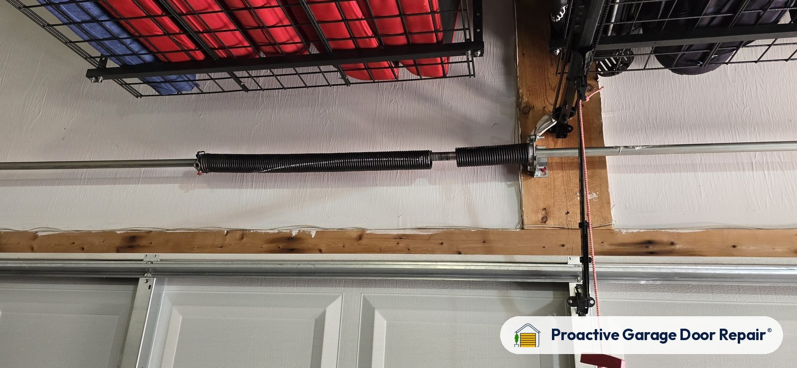 Garage door springs replaced and adjusted by Proactive Garage Door Repair