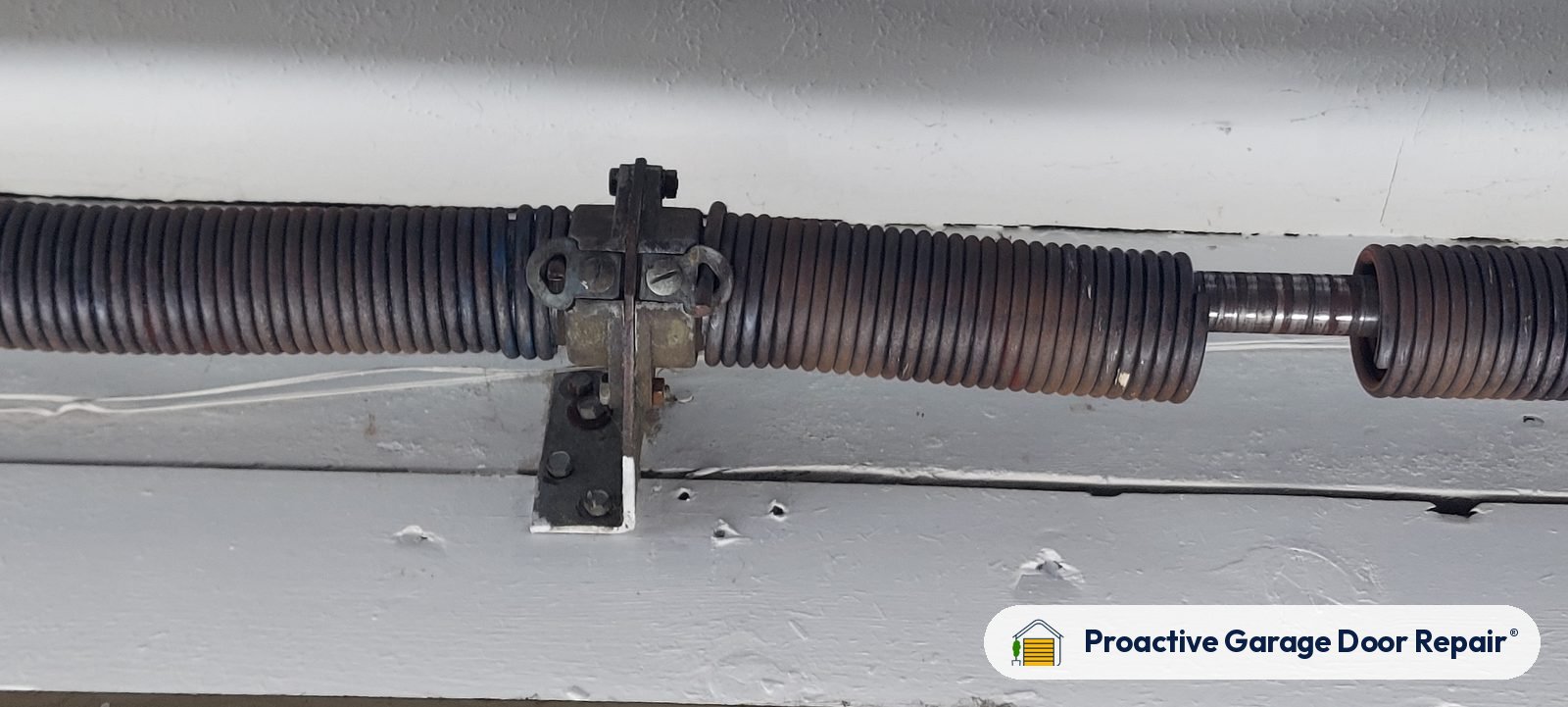Garage door springs replaced and adjusted by Proactive Garage Door Repair