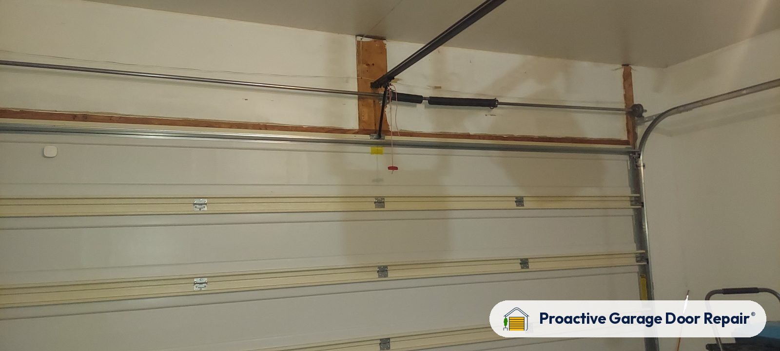 Garage door springs replaced and adjusted by Proactive Garage Door Repair
