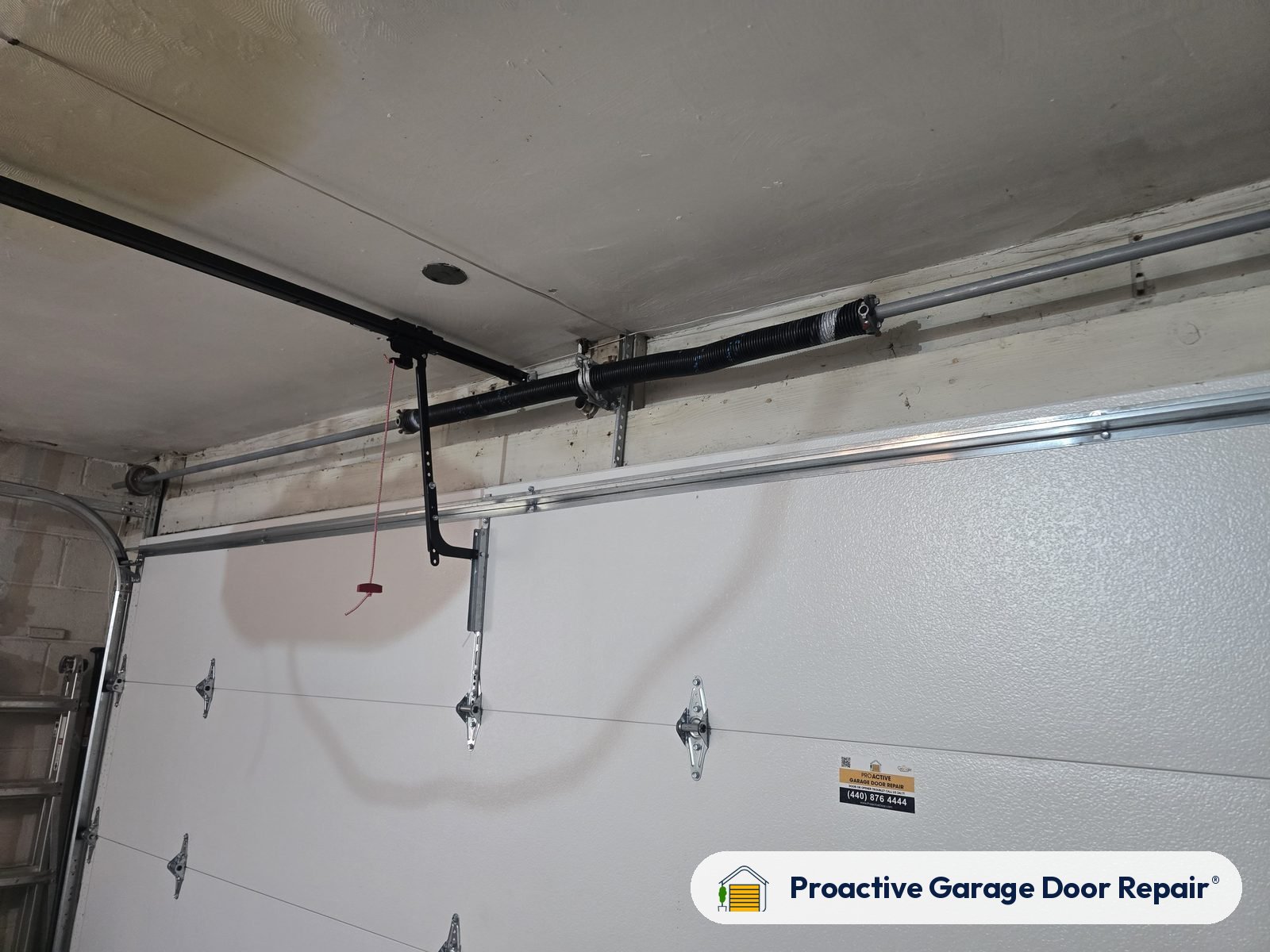 Garage door springs replaced and adjusted by Proactive Garage Door Repair in Cleveland Heights, Ohio