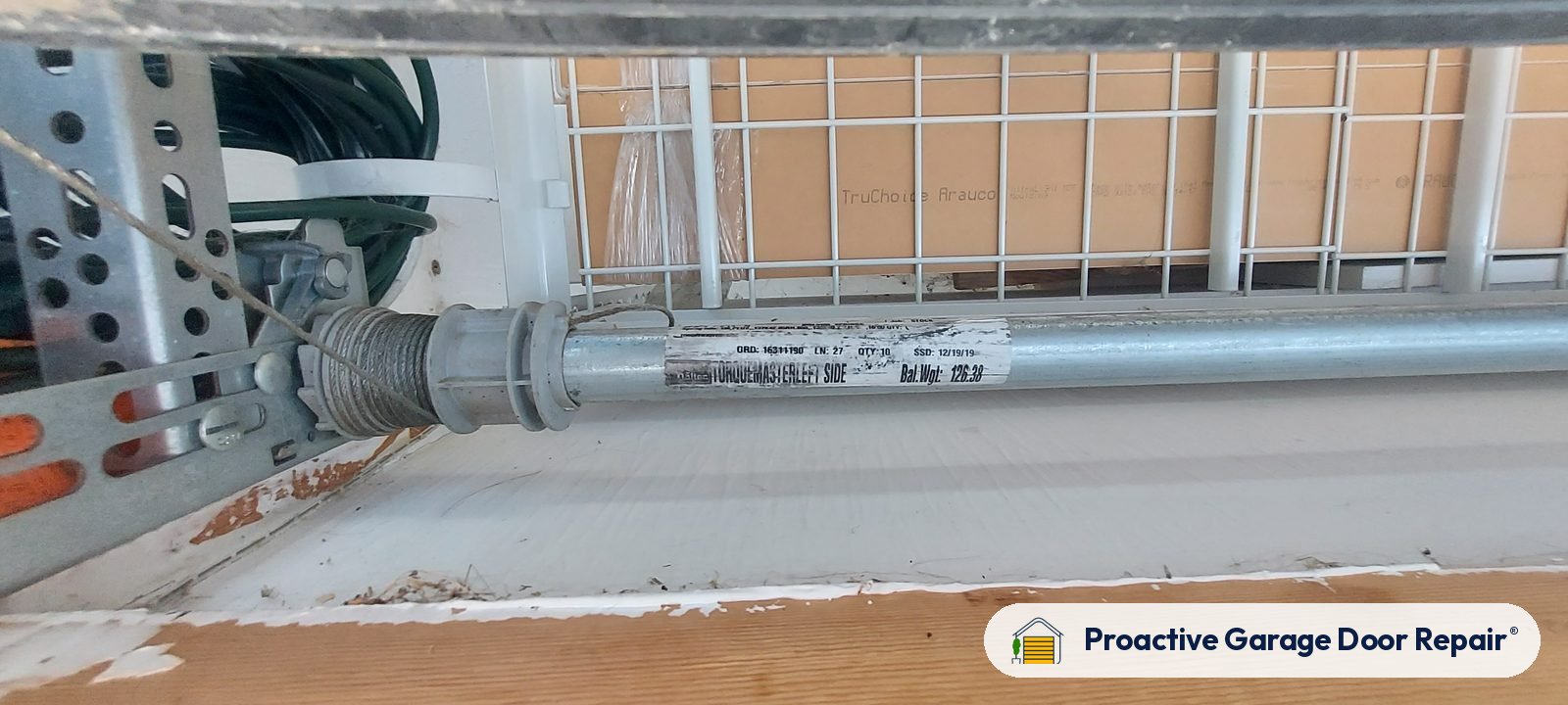 Garage door springs replaced and adjusted by Proactive Garage Door Repair in Montville Township, Ohio