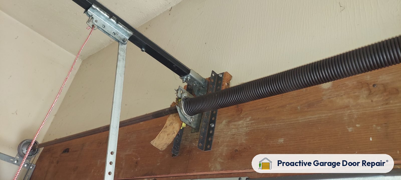 Garage door springs replaced and adjusted by Proactive Garage Door Repair in Wooster, Ohio